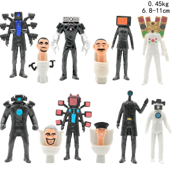 Mub- New Toiletman handicraft doll model ornament opp 12 new toilet people