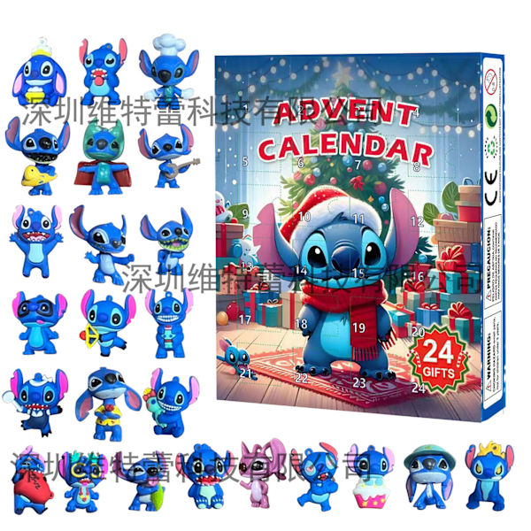 Jud- 2024 Ny Juleadventskalender Box 24 Gave Halloween Nedtælling Blind Box Søvn C (fuld stereo)