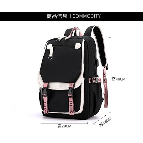 BLACKPINK Reppu Koulukassit Reppu - Perfet 2