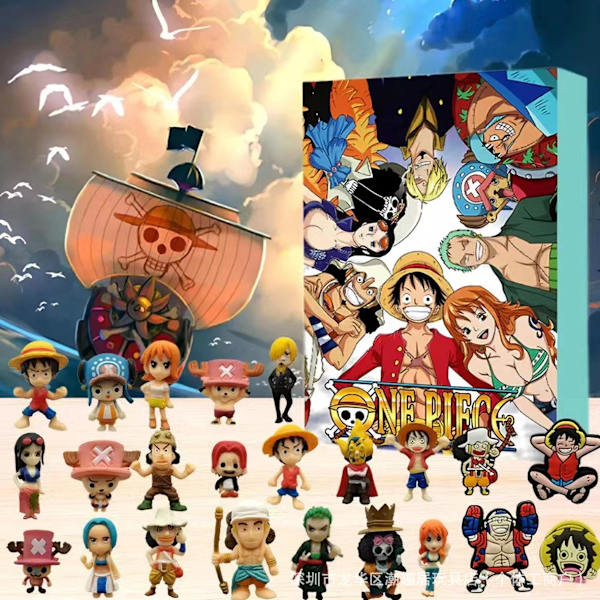 Jud - Yksi kappale sokea laatikko Luffy Zoro hahmo 24 adventtikalenteri lapselle lahja