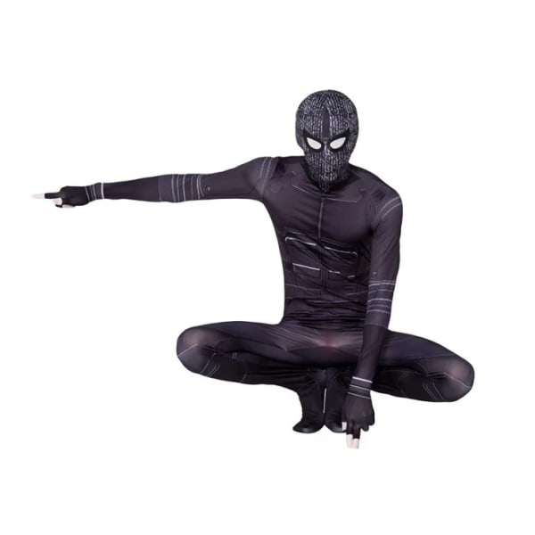 Mub- Miles Spiderman Hero expedition Cosplay aikuisten sukkahousut leikki Halloween-asu ja muut puvut Stealth-asu Stealth suit 160