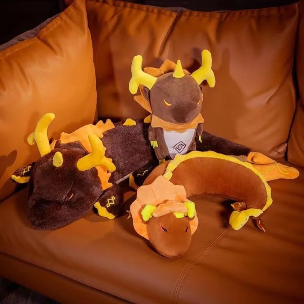 Mub- Game Genshin Impact Zhongli dinosaur stuffed animals toy big size High Quality fans favorite game peripherals 30CM