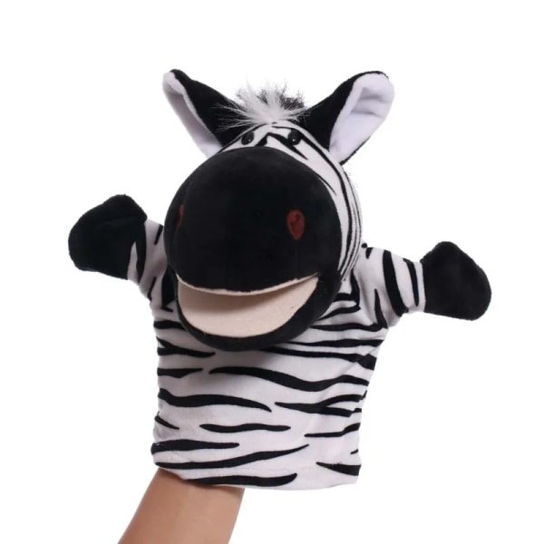 Mub- Greenmart Wholesale Spot Plush Toy Hand Puppet Cute Cartoon Animal Doll Mouth Can Move Tiger Manufacturer Yellow Yellow 25cm