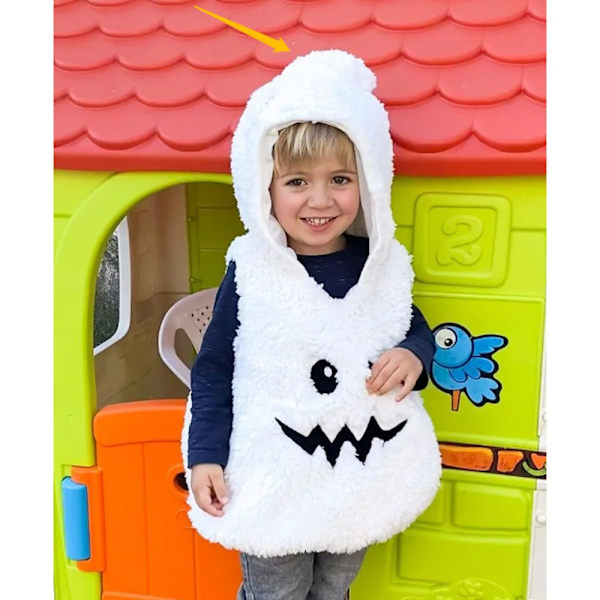Mub- Limanying toimittaa syksyn ja talven Halloweenin hihattoman kurpitsatyylin hupparin paksuuntunut vauvan asu halloween-asu lapsille oranssi Orange 110