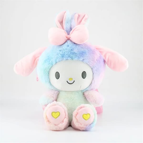 Mub- My melody backpack cute plush Kawaii rabbit backpack soft doll backpack Sanrio 2 2 40CM*25CM