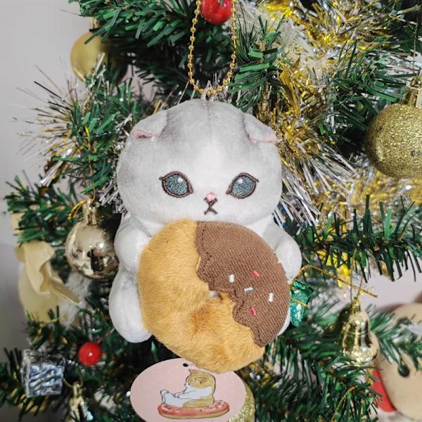 Mub- Kawaii Plush Doll Pendant Fried Shrimp Design Cute Shark Cat 15 15 13cm