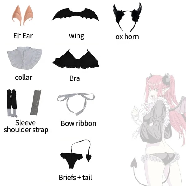 Mub- Anime Rizu Kyun Cosplay Costume My Dress Up Darling Cosplay Kitagawa Marin Bikini Cosplay Costume Kuroe Shizuku 1 1 XL