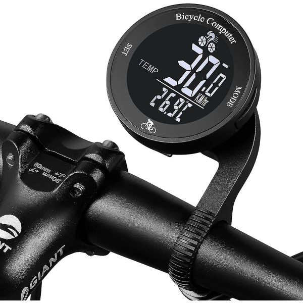 Mtb Road Bike Ac Bike Tracker Universal Vattentät Cykel Hastighetsmätare Vägmätare Trådlös Cykeldator - Multifunktion Cykel Hastighetsmätare LCD Bakgrundsbelysning svart