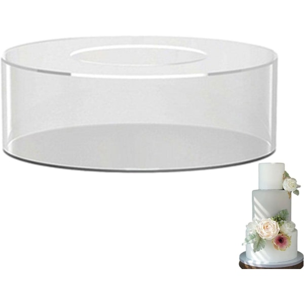 Tårtställ i akryl Fyllbart tårtstolparställ | Efterrätt Round 25*25*10cm
