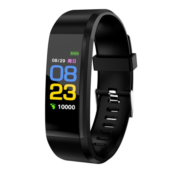 Smart Watch Band Sport Fitness Activity Tracker för barn Fit Bit iOS Android Black