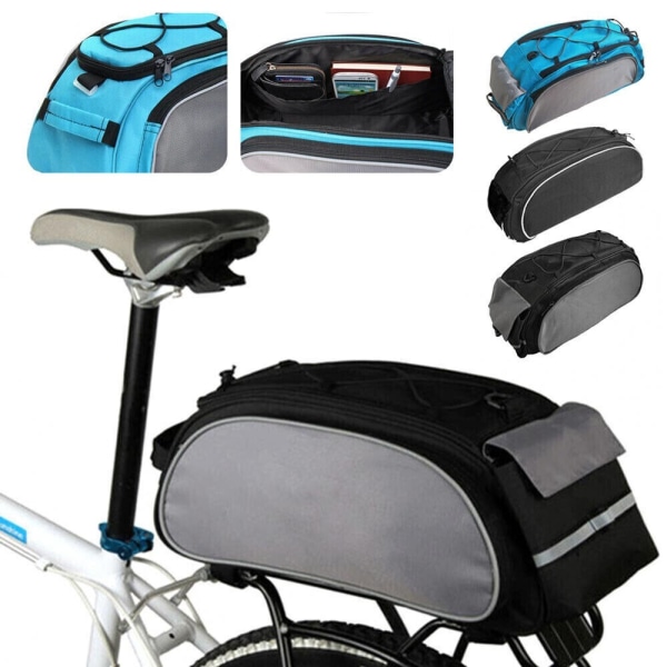 Cykelväska Cykelhållare för baksäte Midjepaket Axel Cykelväska Vattentät Blue