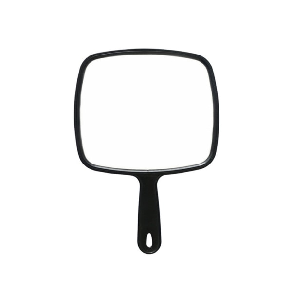 Handhållen Mirror Salon Frisör Spegel för frisör och skönhet för professionella frisörer vidvinkel svart