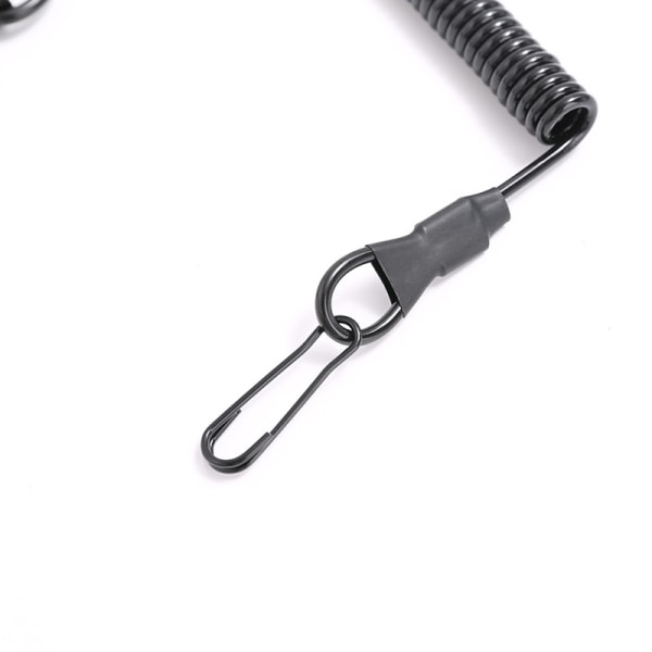 Nylon taktiskt nyckelband tillverkad i Ukraina Spiralkabel Elastiskt nyckelhänge grön