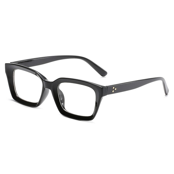 Vintage läsglasögon Snygga tjocka rektangulära kant 0-300 Presby