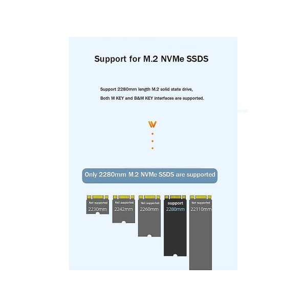 M.2 Nvme till Ahci-adapterkort M.2 Nvme-kort för hårddiskadapter