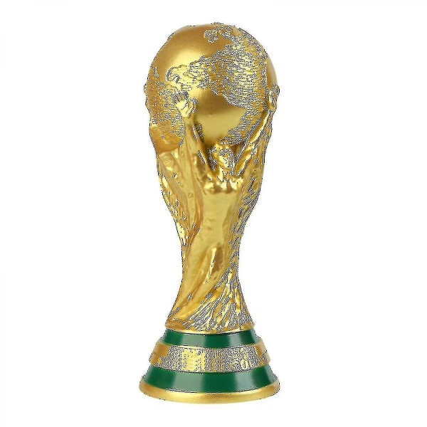 Qatar World Cup 2022 Replica Trophy 8.2 - Collector's Edition av den största utmärkelsen i fotbollsvärlden (storlek: 21 Cm) guld