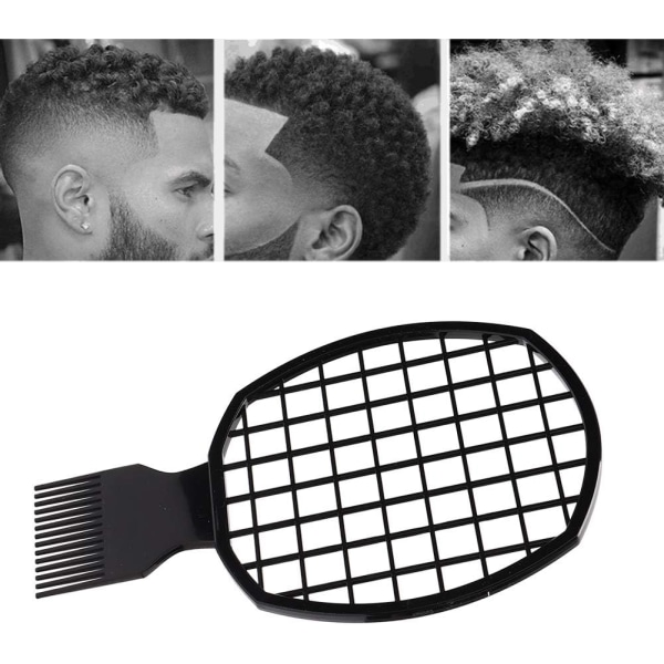 Black Curl Comb för Natural Curl Hair Natural Hai Net-Shape Design Hårspolar Kam Pink