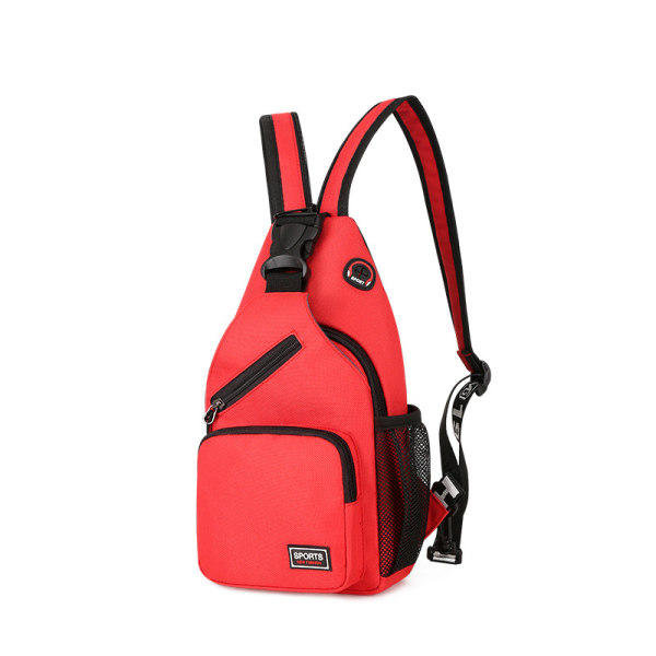 Män Kvinnor Utomhus Bröstväska Resesport Vattentät Ryggsäck Crossbody-väskor Red