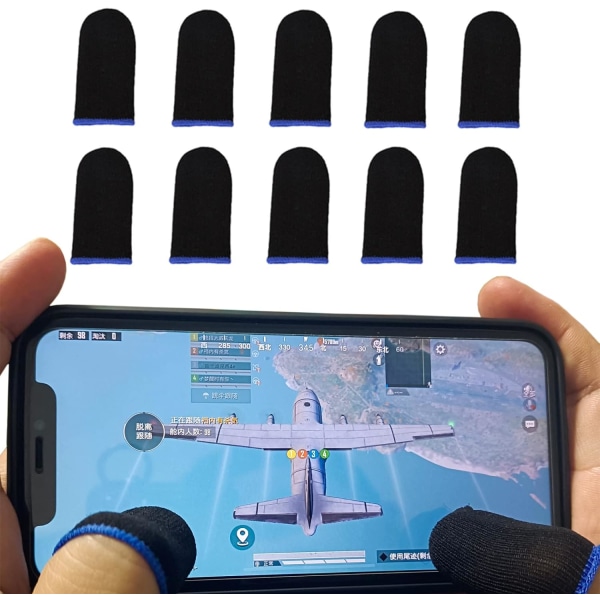 10 st PUBG Finger Sleeves för Gaming Andas Pro Gaming Finger