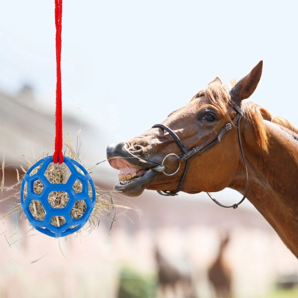 Hästhäst- och ponnygodisboll Gethö Hängande matningsleksak fårmatare Blue