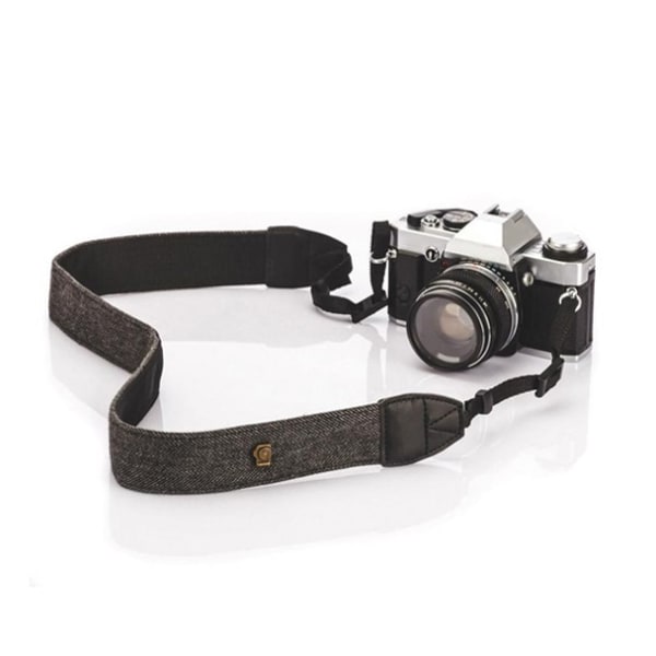 Kompatibel med Canon Fujifilm Nikon Vintage Weave Kamera Halsrem Kamera Axelremsrem Klassisk design black