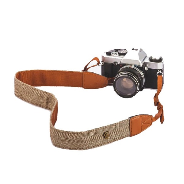 Kompatibel med Canon Fujifilm Nikon Vintage Weave Kamera Halsrem Kamera Axelremsrem Klassisk design brown