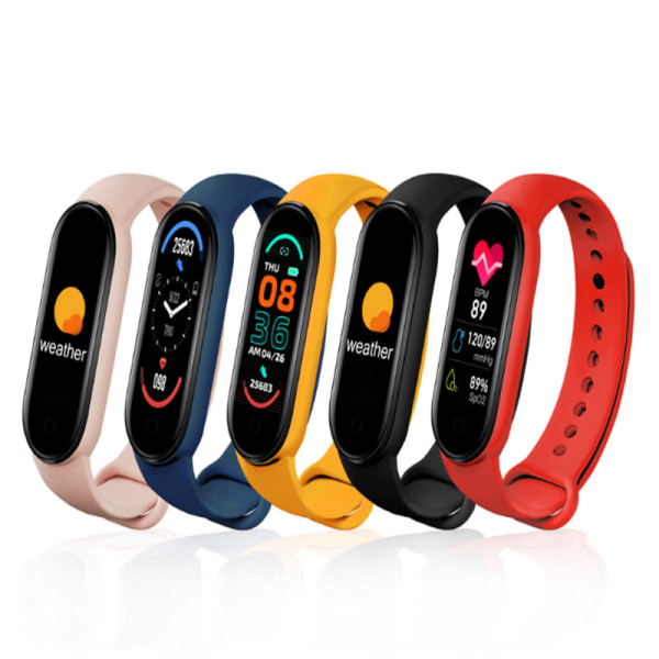 Smart Watches Armband Fitness Tracker Meddelande Påminnelse Stegräknare Smartwatch Red