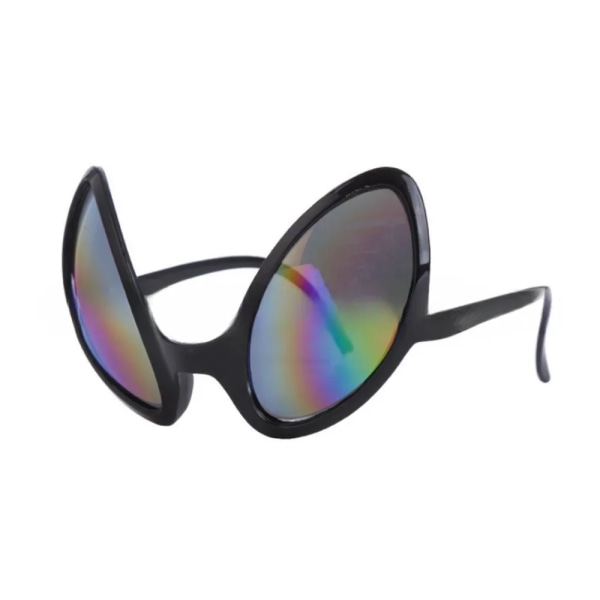 Roliga främmande glasögon män kvinna mode regnbåge linser solglasögon Black Colorful
