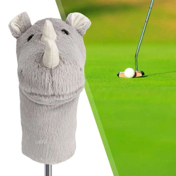 Golf Club Head Cover för Driver Cute Rhino Club Giveaway Golf Cl