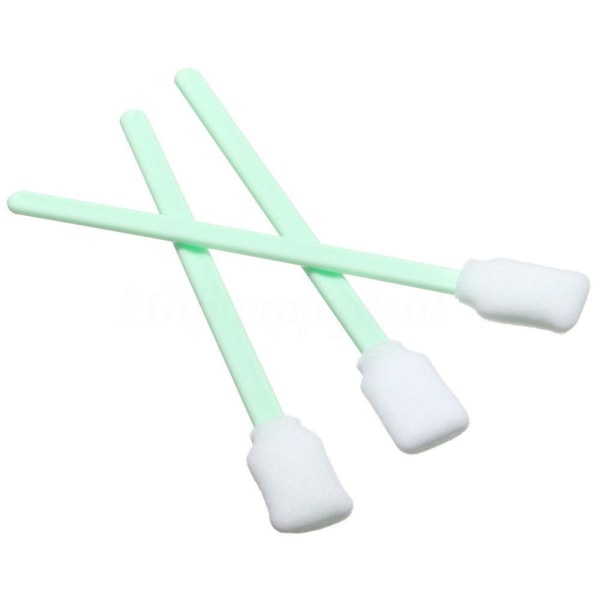 50X CleaningSponge Stick Swab Skum rengöringsknopp för lösningsmedelsformat bläckstråleskrivarhuvud vit