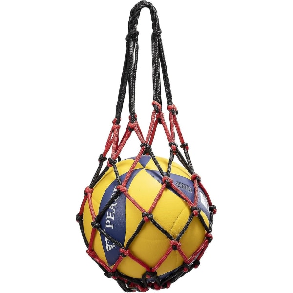 Mesh Ball Bag, Slitstark Mesh Dragsko Gym Sports Equipment Bag