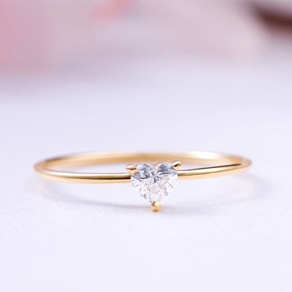 Vigselringar för kvinnor Clarity Brilliant Round Cut Solitaire Lab Created Diamond 2