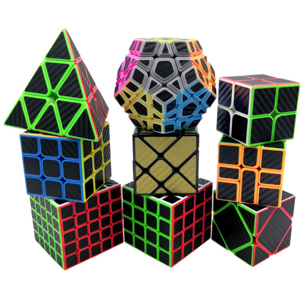 3x3 4X4 5X5 Pyramid Magic Cube Super Smooth Magic Rubiks Pussel Snabbhastighet Rubics Rubix Toy 3X3