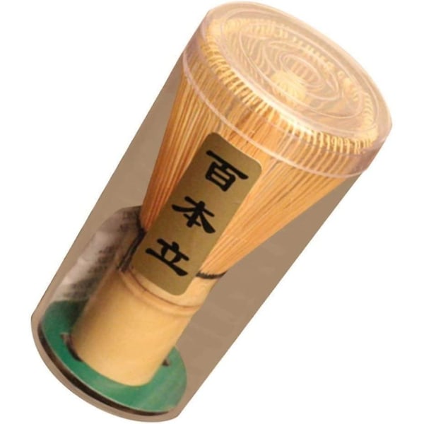 1 st bambu Matcha pulvervispverktyg Matcha bambuvisp för japansk matcha set brun