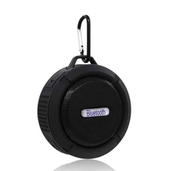 Vattentät trådlös Mini Bluetooth högtalare utomhus uppladdningsbar liten bärbar Black