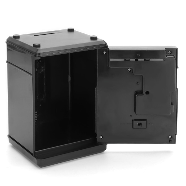 Svart plast digital elektronisk kassaskåp kodad box Hemmakontor Hotell pengalåda svart