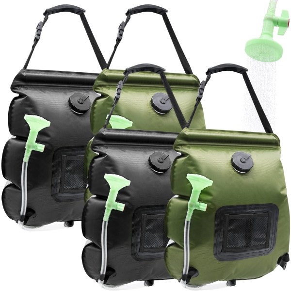 Solar Duschväska 1/2/4 Pack 5 Gallons/20L Camping Duschväska Po 4 Pack Shower Bag