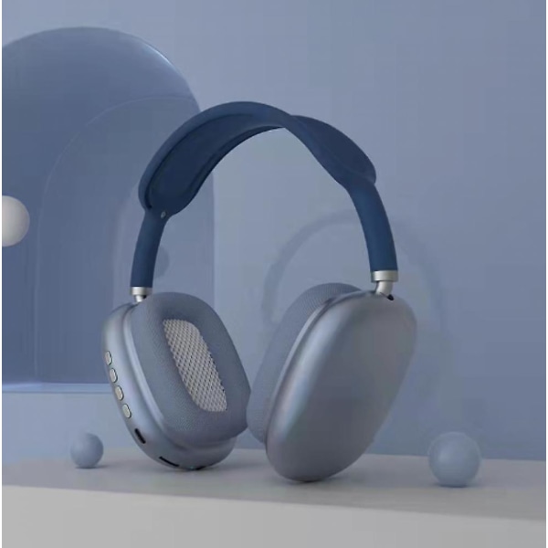 Hörlurar Trådlös brusreducerande Musik Hörlurar Stereo Bluetooth Hörlurar P9 Hörlurar Bluetooth Hörlurar Blue