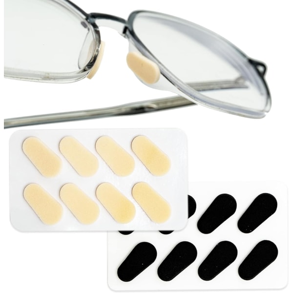 8 par glasögon näskuddar självhäftande anti-slip näskuddar avlastar P