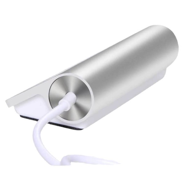 Premium 4-portars USB -hubb i aluminium med 11-tums skärmad kabel för iMac MacBooks silver