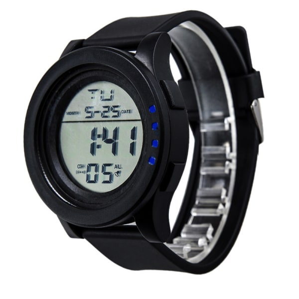 LED Digital Sport Watch Stoppur Date Military Life Vattentät Watch Blue