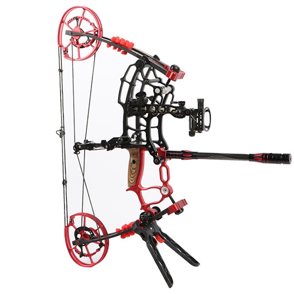 Bågskytte Compound Båg Kick Stand Hållare Rack Vikbar Compound Bow Clamp Kick Stand Hållare Ben Rack Fäste svart