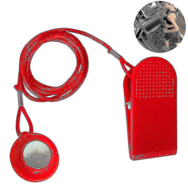 Universal säkerhetsnyckel Löpband Magnet Säkerhetslås röd