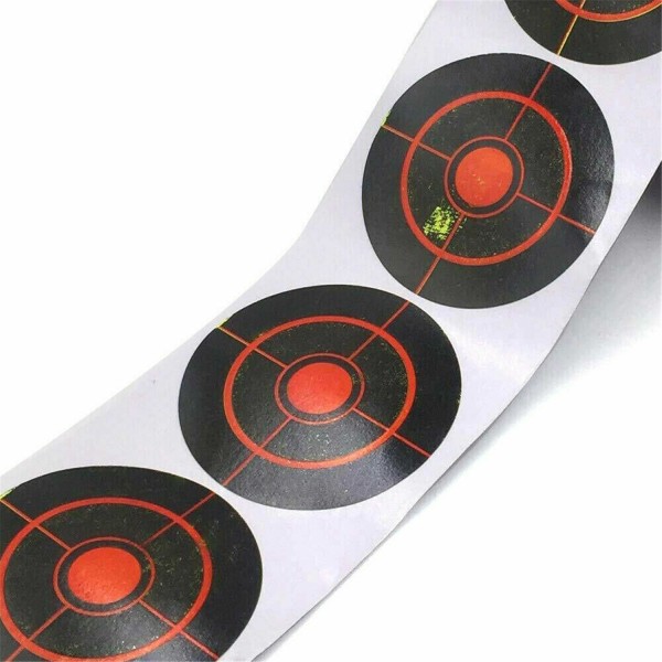 250 st/Rullskjutande mål självhäftande skjutmål splatter reaktiva klistermärken svart