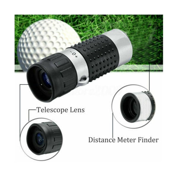 Monocular Golf Kikare Hd Avståndsmätare Monoculars Mini Portable Outdoor Telescope 7x18 Range Find svart