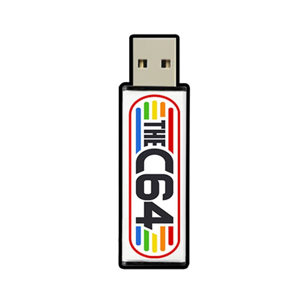 USB Stick för C64 Mini Retro spelkonsol Plug and Play USB Stick U Disk Game Disk med 5370 spel svart