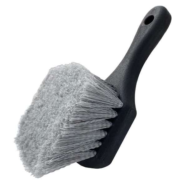 Harmless Wheel Cleaning Brush Detail Borste Kort skaft Däckfälg Tvättborste för fordon svart
