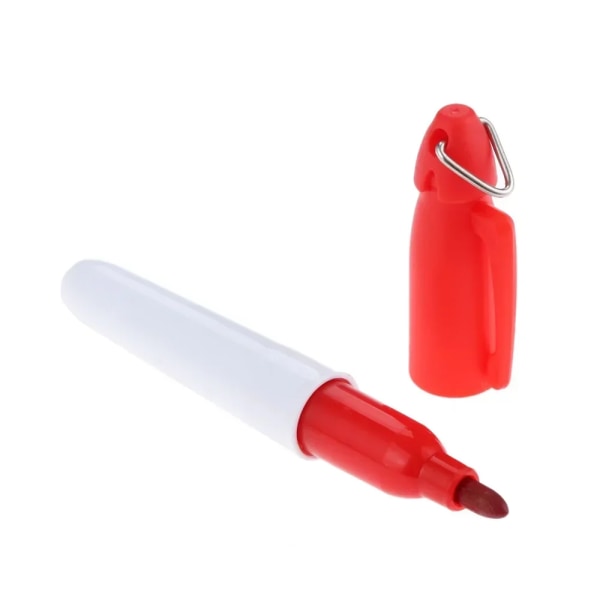 3 st plast golfboll liner markörpenna med hängkrok Practica red 3pcs
