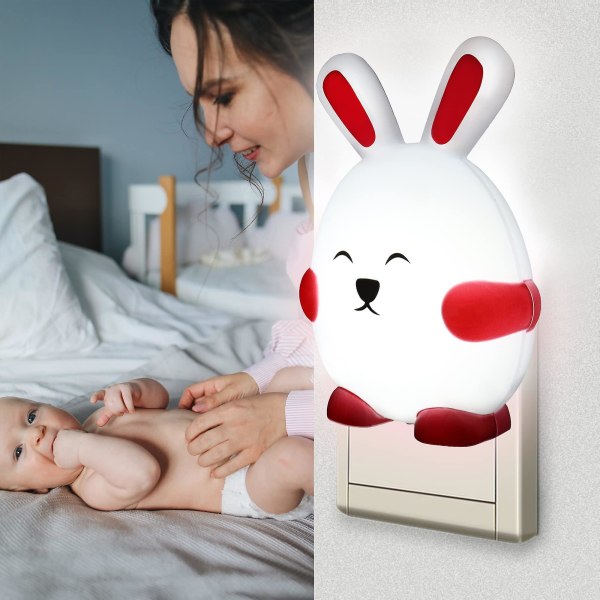 Baby nattlampa Eluttag Med Skymningssensor Set Av 2 W