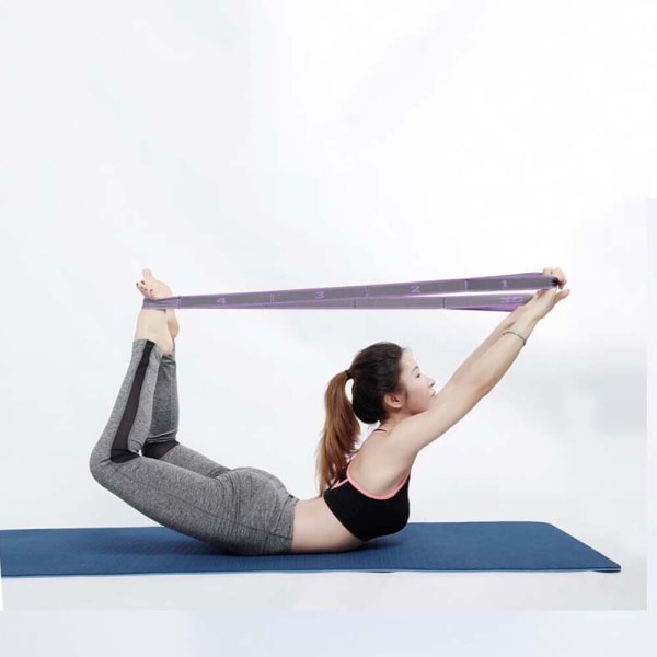 Professionell gymnastik Vuxna flickor Latin träningsband Pilates Yoga Stretch Purple